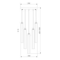 Подвесной светильник Eurosvet Lynn 50381/5 хром