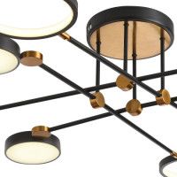 Потолочная люстра Natali Kovaltseva LED LAMPS 81102/6C BRASS BLACK