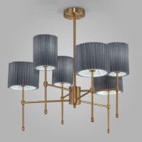 Люстра на штанге Eurosvet Notturno 60162/6 латунь Smart a065665