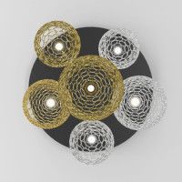 Каскадная люстра Eurosvet Ruche 90352/6 золото/хром a069061