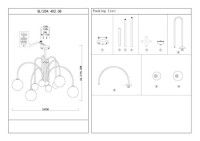 Люстра на штанге ST LUCE JINETO SL1204.402.08