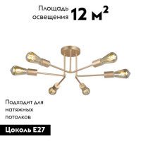 Потолочная люстра Vitaluce V3071-8/6PL