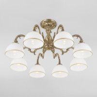 Люстра на штанге Eurosvet 60106/8 античная бронза