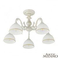 Потолочная люстра Arte Milano 346410/5 WT+G
