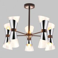 Люстра на штанге IMEX MD.51913-10-S-BK+CH