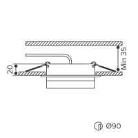 Встраиваемый светильник Wolta Luce WDL-GX53/06BL-S