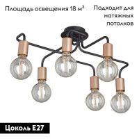 Потолочная люстра Vitaluce V4560-1/6PL