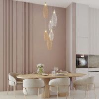 Каскадная люстра Eurosvet Ruche 90352/6 золото/хром a069061