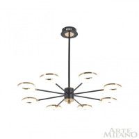 Люстра на штанге Arte Milano Ferrara 277499/8 BK/GD