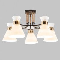 Потолочная люстра IMEX MD.5692-5-S-COFFEE+FGD