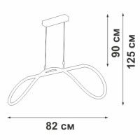 Подвесной светильник Vitaluce V3896-0/1S