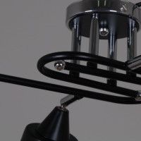 Потолочная люстра Reluce 70052-3.3-04 CR+BK