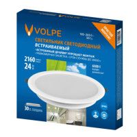 Встраиваемый светильник Volpe ULM-Q237 24W/6500K WHITE UL-00013166