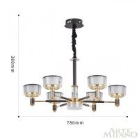Подвесная люстра Arte Milano Neapolis 276210/6 BK/GD