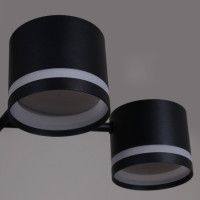 Люстра на штанге Reluce 78730-0.3-06 GX53 BK+WOOD