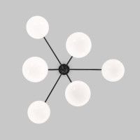 Люстра на штанге Eurosvet Marbella 60147/6 черный Smart a063852