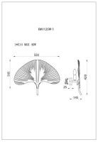 Настенный светильник Garda Decor K2KM1125W-1