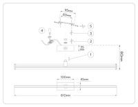 Настенный светильник Ambrella Light Comfort LineTech FL6124