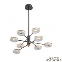Люстра на штанге Arte Milano Ferrara 276699/8 BK/GD