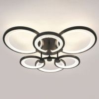 Потолочный светильник Эра Модерн Odry CLL-1-117W 3K-6,5K RC BK