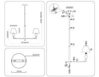 Люстра на штанге Ambrella Light High Light Classic LH75159