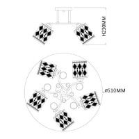 Потолочная люстра Escada Kerria 1107/5PL