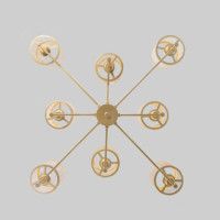 Люстра на штанге Eurosvet Inari 60144/8 золото Smart a061943