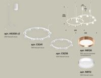 Комплект подвесного светильника Ambrella Light Techno Ring XR92081200 (A9208x2, C9241,C9236,N8112,N8126)