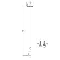 Подвесной светильник Delight Collection Seed OMG07287-1 C1 gold