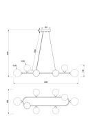 Подвесной светильник Freya Globos FR5222PL-08B1