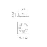 Встраиваемый светильник MR16 Lightstar Singo Base 011625