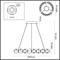 Подвесной светильник Odeon Light Crystal 5007/60L