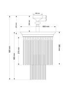 Люстра на штанге Kutek Fiore FIO-PL-9(P)600/270