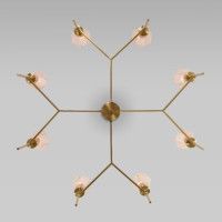 Люстра на штанге Eurosvet Prism 60143/8 латунь a061937