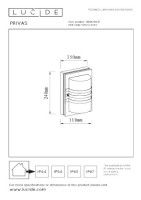 Настенный светильник Lucide Privas 14826/01/31