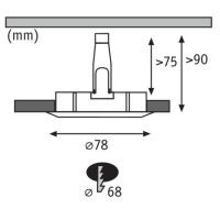 Встраиваемый светильник Paulmann Nova 93633