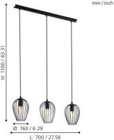 Подвесной светильник Eglo Newtown 49478