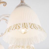 Люстра на штанге Eurosvet 60107/8 белый с золотом