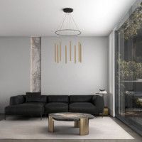 Подвесной светильник Eurosvet Pianto 301101 LED латунь a071444