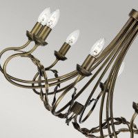 Подвесная люстра Elstead Lighting OV8-BLK-GOLD