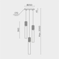 Подвесной светильник Modelux ML.88992.3 CR