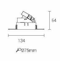 Корпус встраиваемого светильника Fiberli 100301Т 12170201