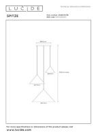 Подвесной светильник Lucide Spitze 21440/13/36