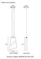Подвесной светильник Crystal Lux MARINA SP10W LED