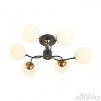 Потолочная люстра Arte Milano Neapolis 276808/6 BK/GD