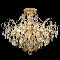Потолочная люстра Crystal Lux ESMIRALDA PL6 GOLD