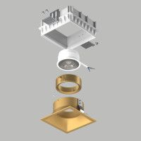 Встраиваемый светильник Lightstar Domino (214510+214503+214003) G214503GMOD