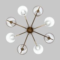 Люстра на штанге Eurosvet Ozark 60149/8 латунь Smart a064981