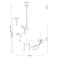 Подвесная люстра Lucia Tucci Fiori Di Rose 186.8