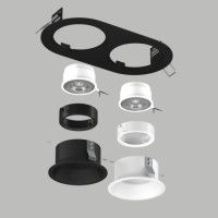 Встраиваемый светильник Lightstar Domino (214657+214606+214607+214006+214007) D6570607WBMOD